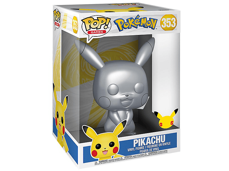 POP - - Metallic 25 cm Pokemon Pikachu