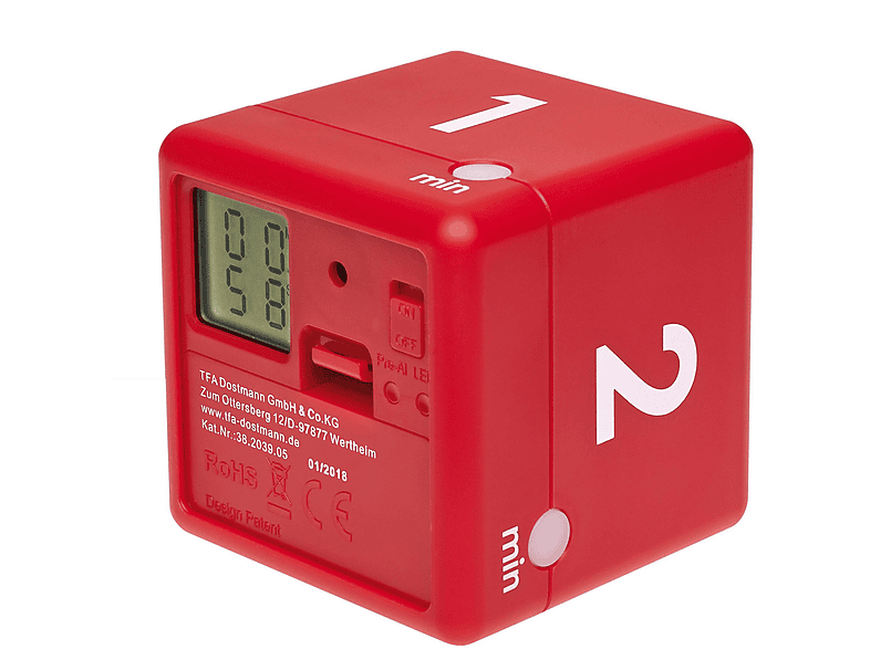 TFA 38.2039.05 CUBE TIMER DIGITALER WÜRFEL TIMER Timer MediaMarkt