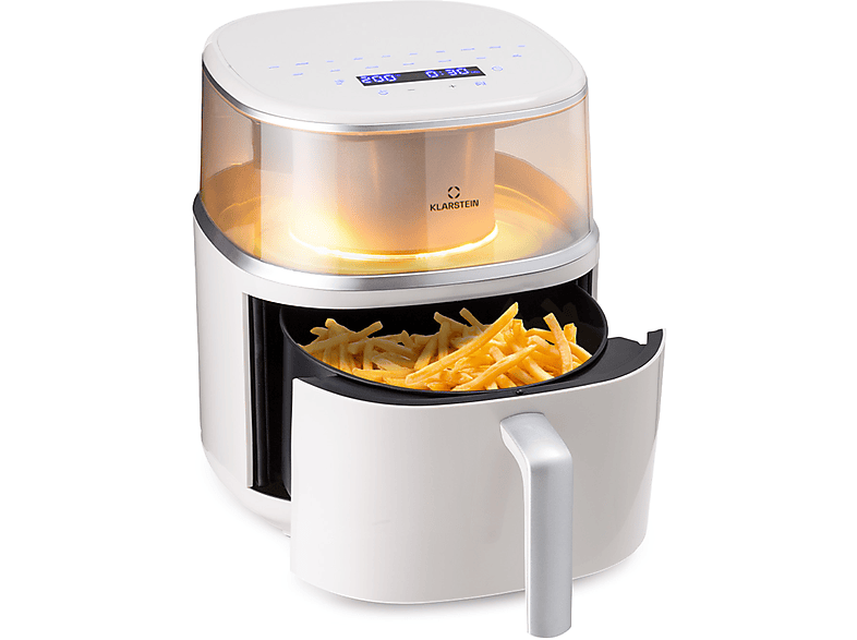 KLARSTEIN Air Bloom Heißluftfritteuse 1500 Watt Creme