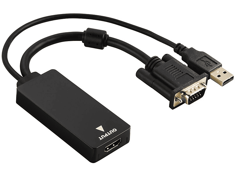 HAMA 054547 VGA+USB ADAPTER - HDMI, Konverter für HDMI