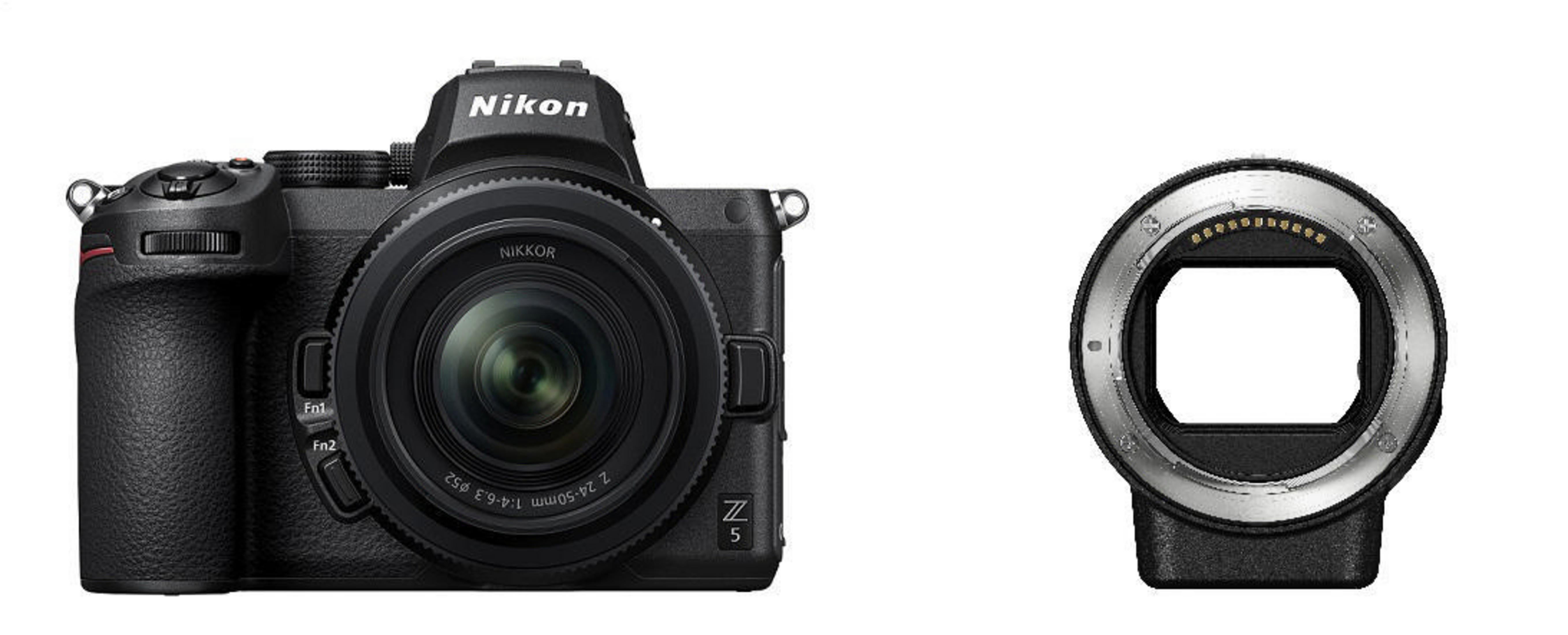 NIKON Z 5 + 8 MM 1:4.0-6.3 Objektiv Display cm 24-40 - VOA040K003 mm, Systemkamera Touchscreen, mit 24-50 WLAN