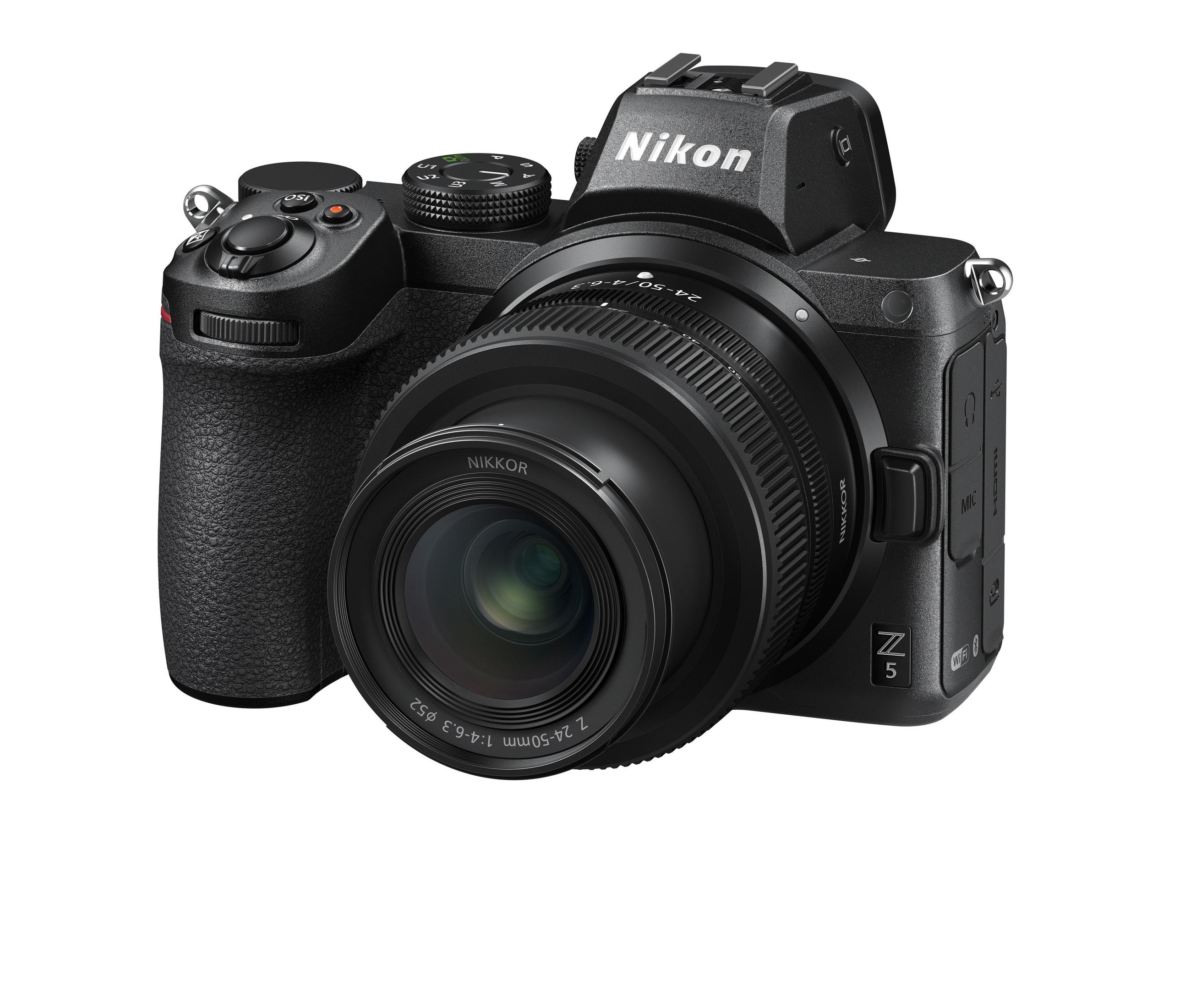 NIKON Z 5 + 24-50 1:4.0-6.3 Objektiv mit Display cm WLAN 8 mm, MM Touchscreen, VOA040K003 24-40 - Systemkamera