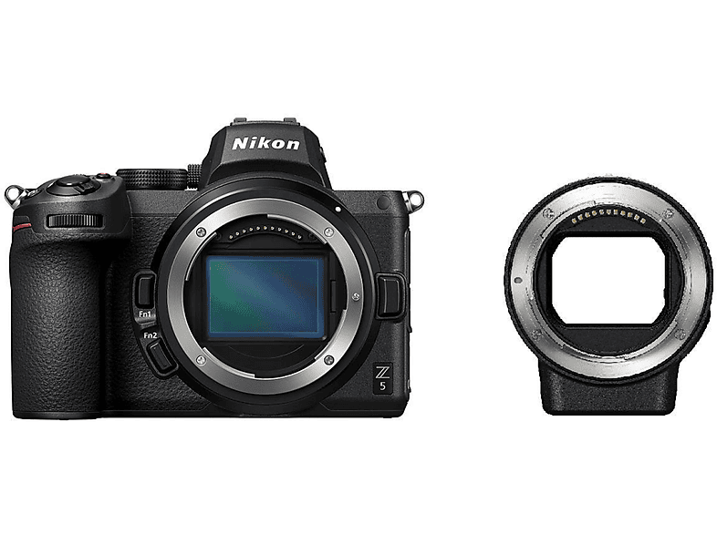 NIKON Z 5 GEHÄUSE + FTZ ADAPTER Systemkamera  , 8 cm Display Touchscreen, WLAN