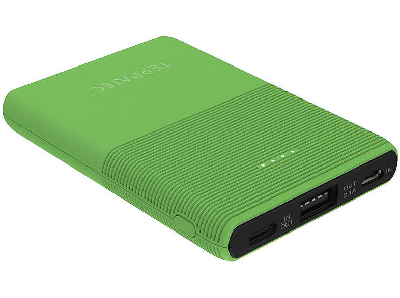 TERRATEC 282273 P50 POCKET GREEN FLASH Powerbank 5000 mAh Green Flash