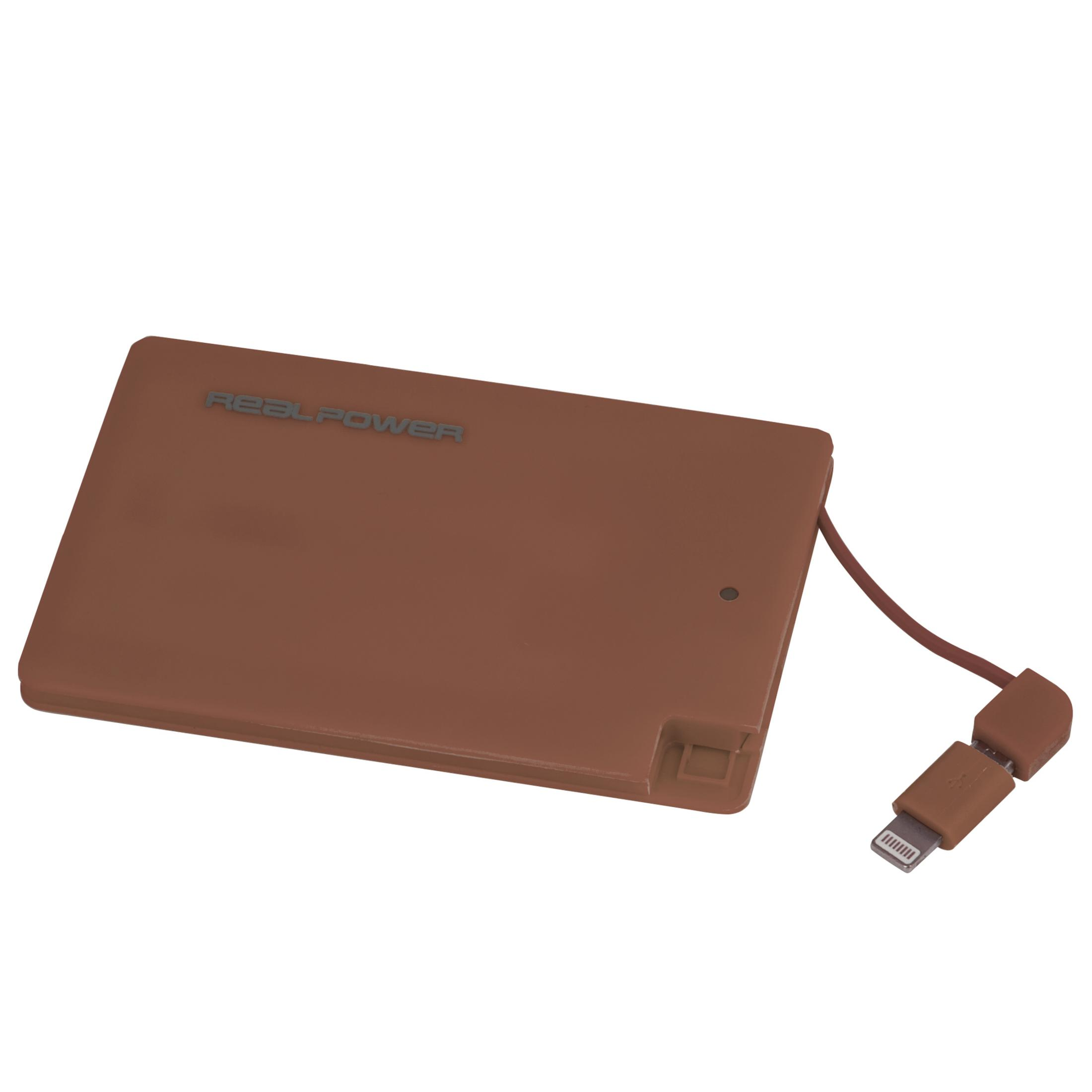 Marsala mAh BRAUN Powerbank REALPOWER 2500 PB 175051 SLIM 2500