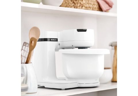 BOSCH MUMS 2 AW 00 Küchenmaschine Weiß (Rührschüsselkapazität: 3,8 l, 700  Watt) | MediaMarkt