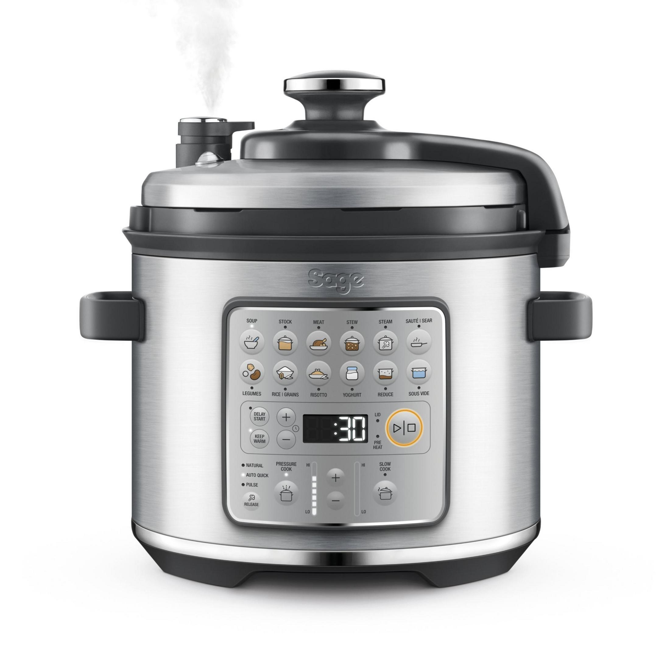 SAGE SPR680 The Fast Slow Go™ 1100 W Akıllı Düdüklü Gümüş