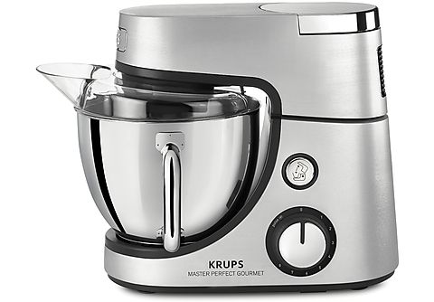 KRUPS KA631D11 Küchenmaschine Silber (Rührschüsselkapazität: 4,6 Liter,  1100 Watt) | SATURN