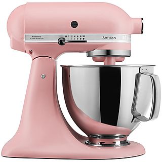 Robot de cocina - KITCHENAID 5KSM175PSEDR, 300 W, 4,8 l, Rosa