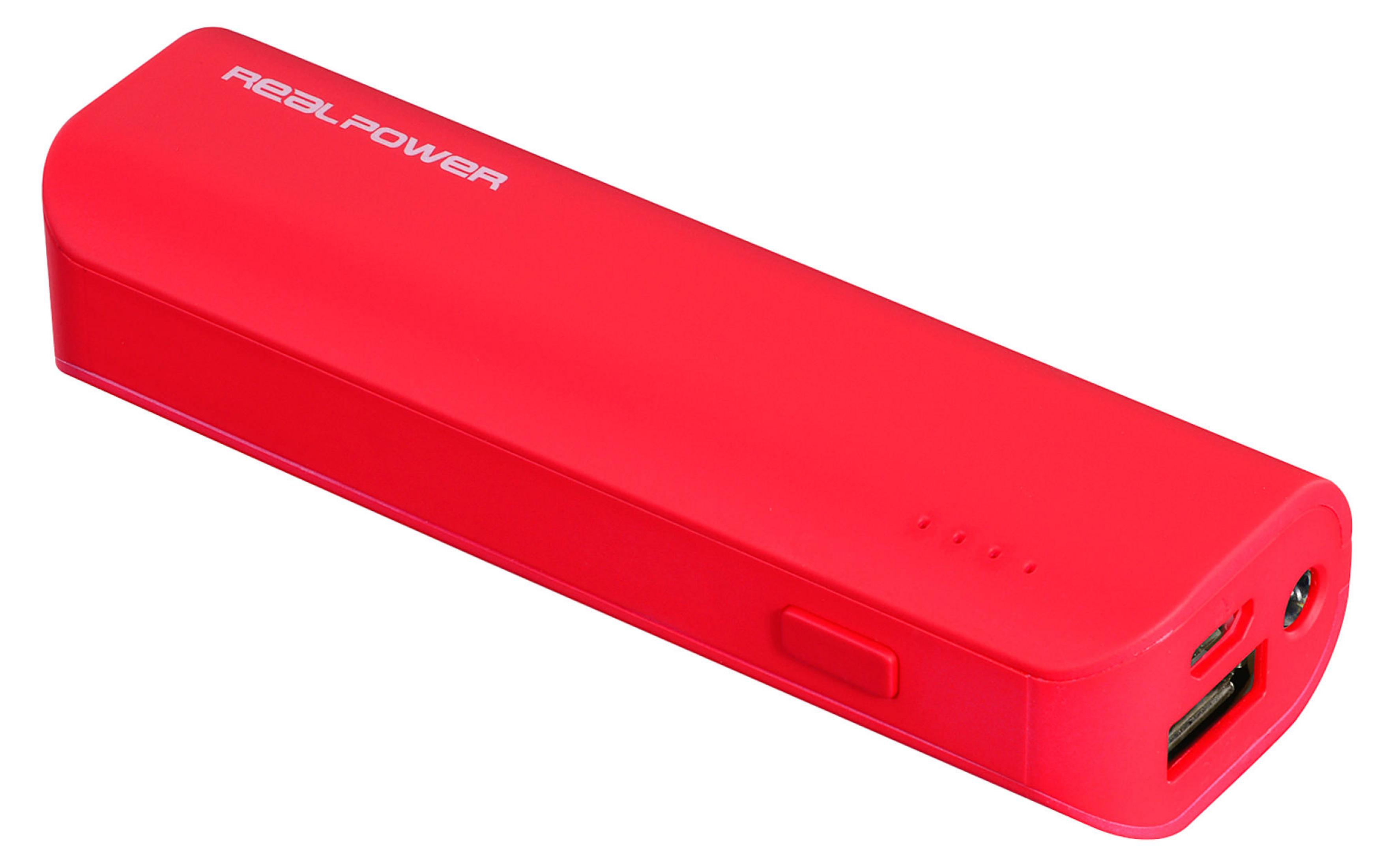 PB Rot ROT REALPOWER 2600 149316 mAh Powerbank 2600