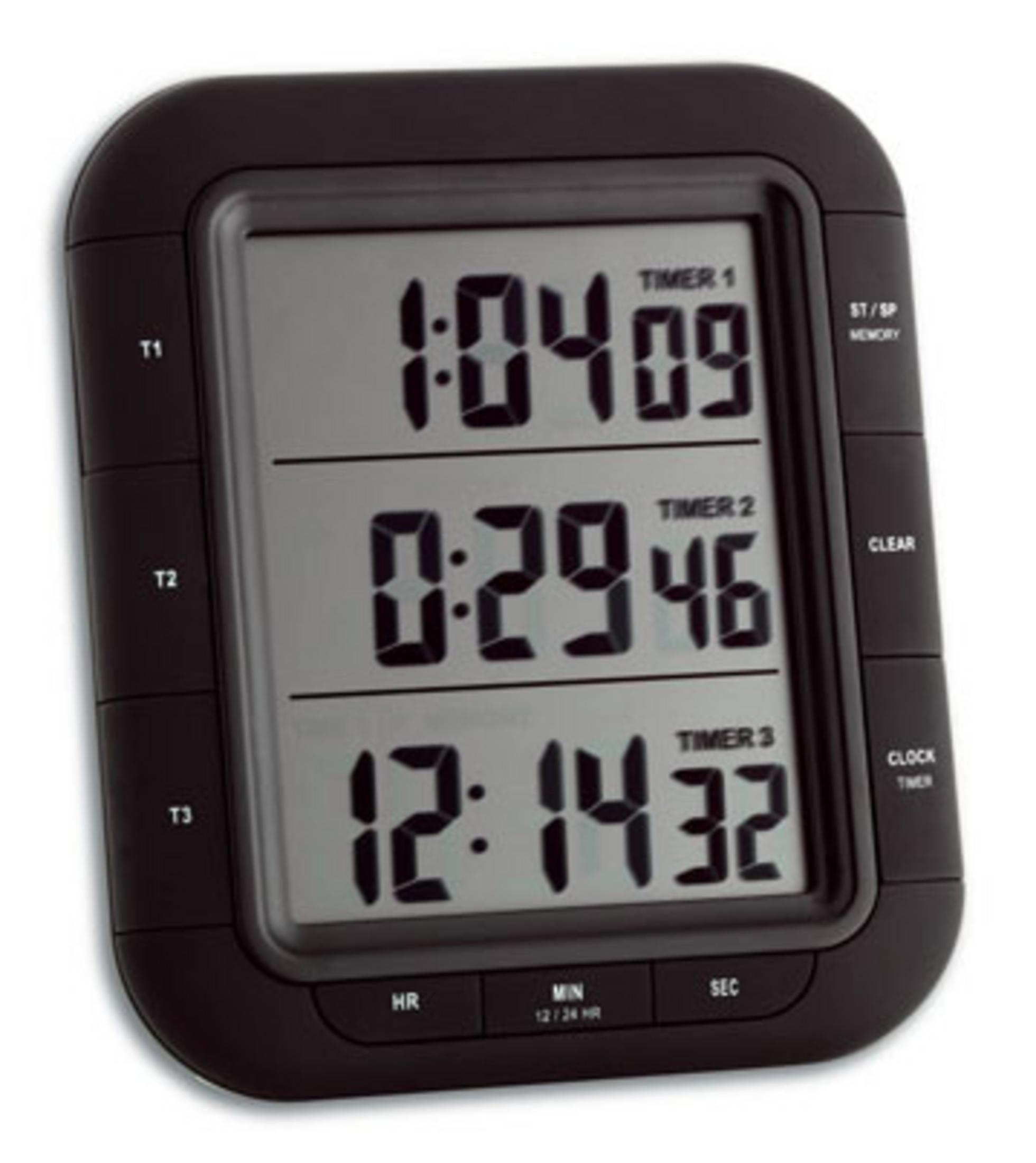 Timer Deutsche Uhr Sekunden TFA 3-FACH TIMER UHR/STOPPUHR Timer