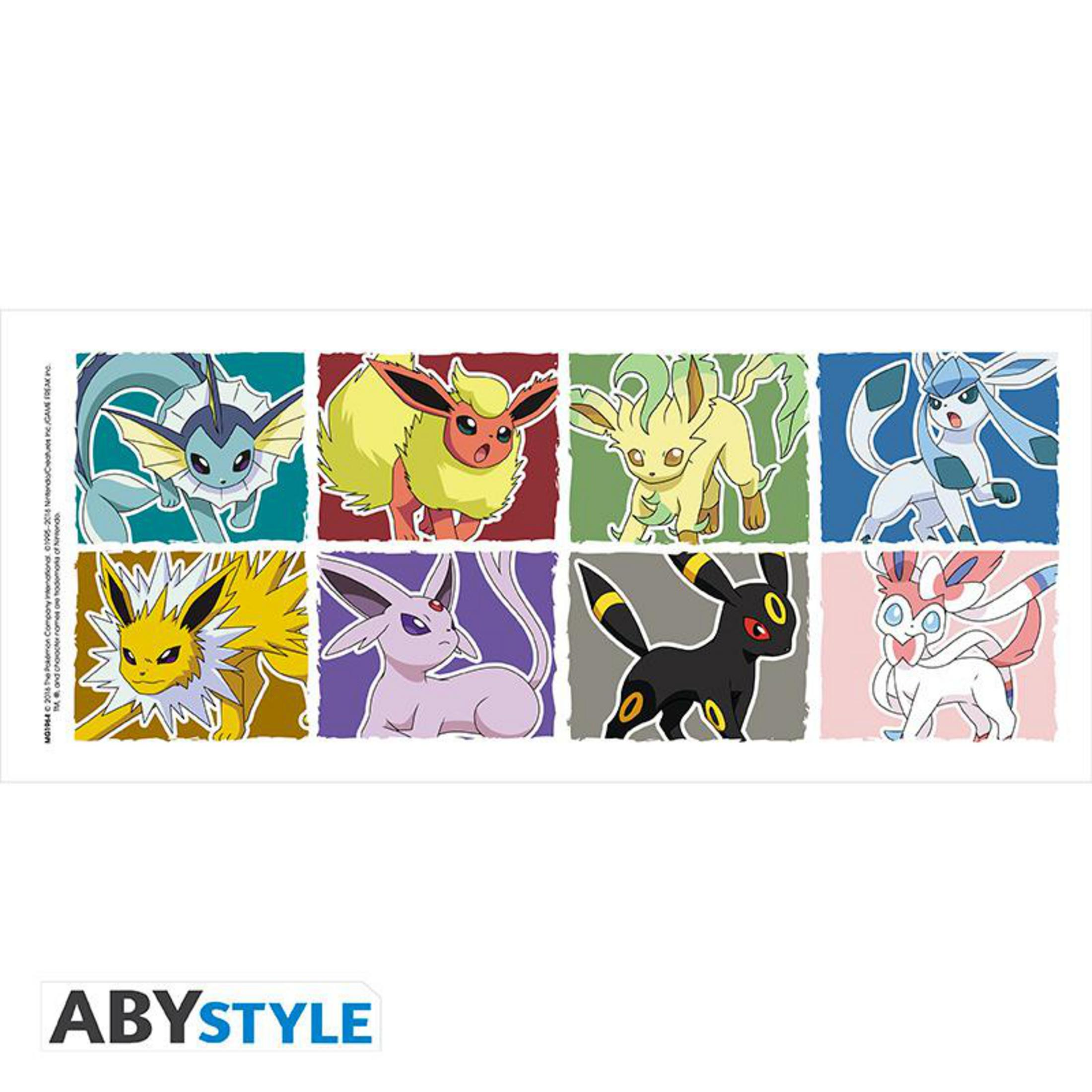 Pokemon-Entwicklungen. Acht verschiedene Pokemon-Entwicklungen werden gezeigt.