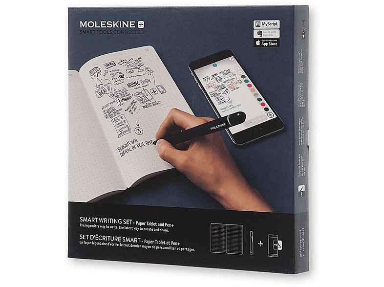 MOLESKINE 851152 SMART WRITING SET TABLET + PEN Paper Tablet und Pen+ Schwarz