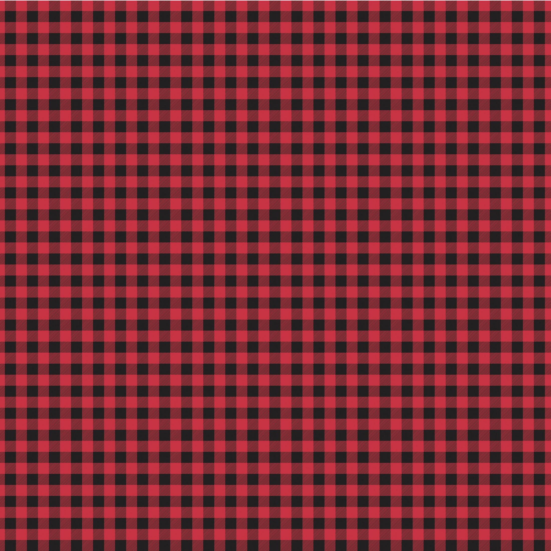 Motivo a scacchi rosso e nero. Il motivo crea un effetto a griglia.