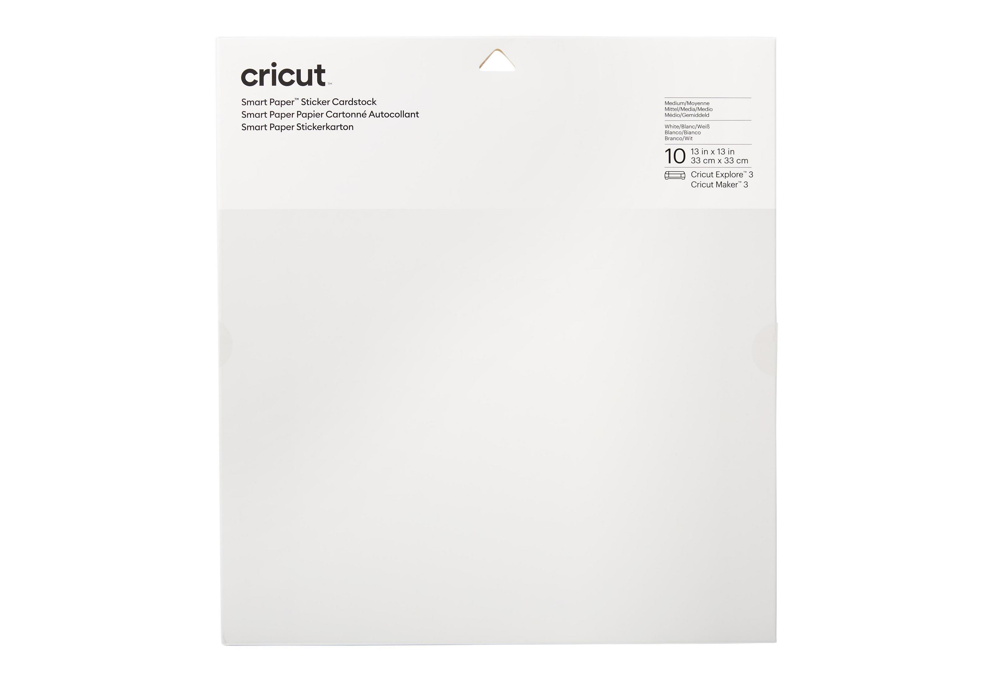 SSC CRICUT Smart 10 Sticker WHITE White SHEETS 2008317