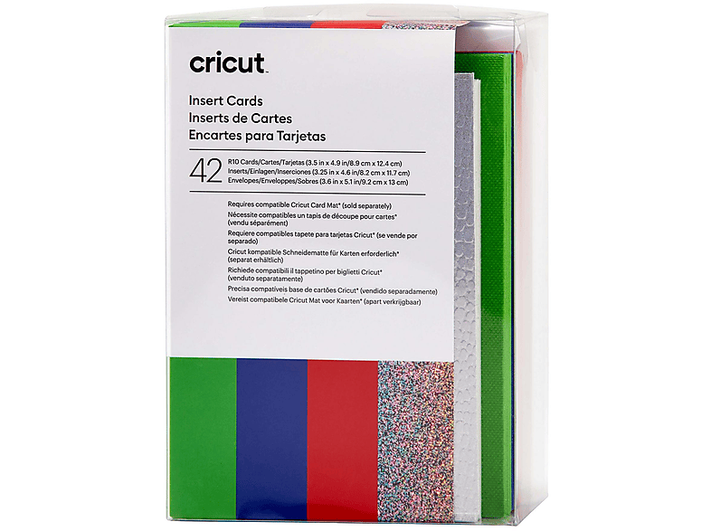 CRICUT 2009467 INSERT CARDS RAINBOW X12,4 Einlegekarten Mehrfarbig (8,9 ) R10 42-E