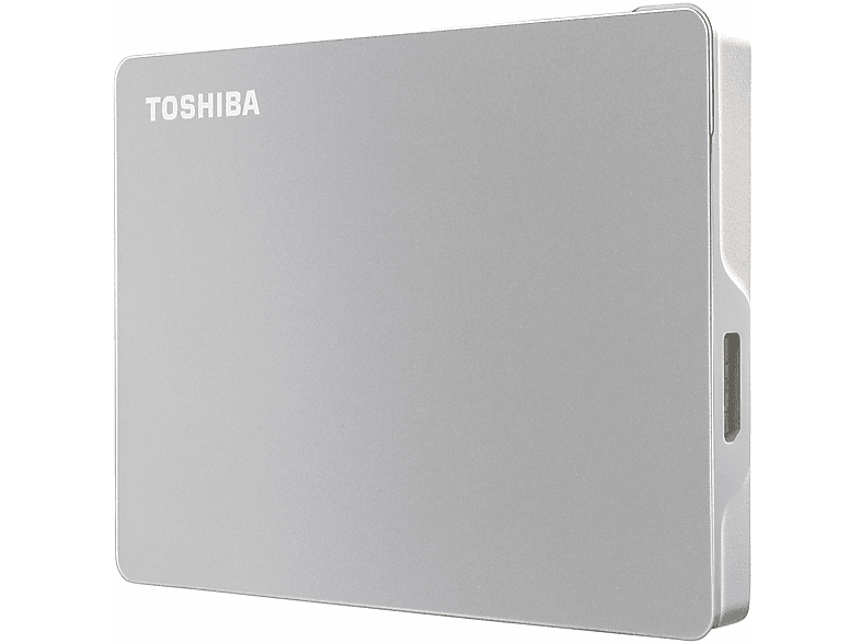 TOSHIBA HDTX120MSCAA CANVIO FLEX EXCL 2TB SILVER, 2 TB HDD, 2,5 Zoll, extern, Silver