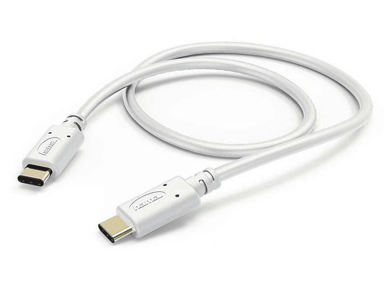 HAMA 183330 LAD-DAT-KAB,C-C,1M,WS, Lade-/Datenkabel, 1 m, Weiß