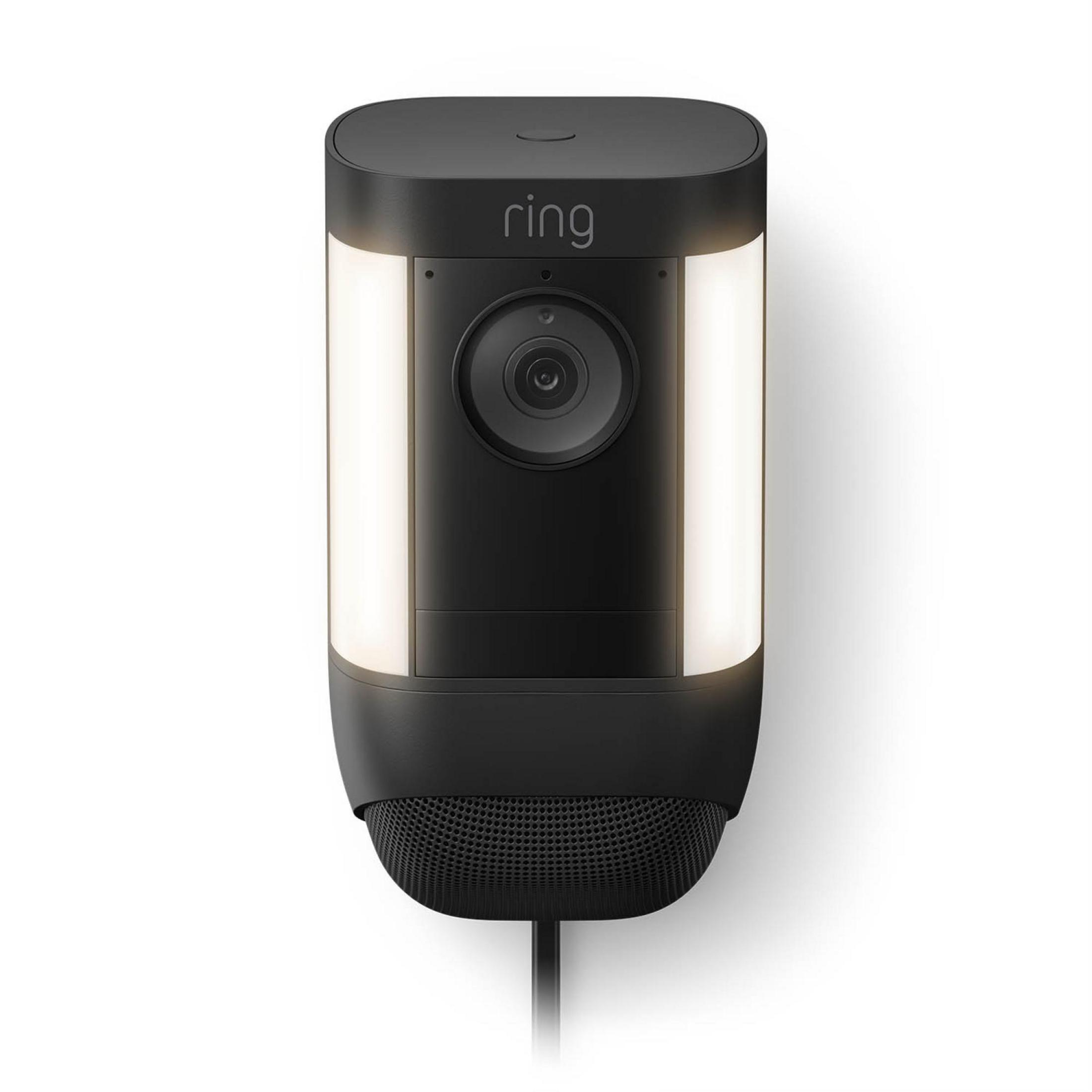 Foto: PRO Auflösung 1080p Überwachungskamera, BLACK Video: SPOTLIGHT Auflösung HD, HD CAM IN 1080p EU, PLUG RING