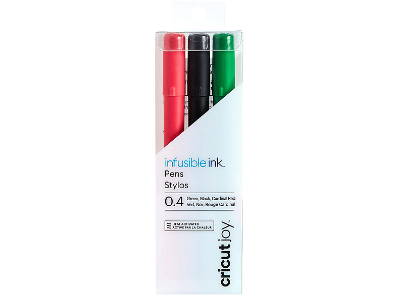 Stifte SET FINEPOINTPEN 2007084 3PACK CRICUT Rot/Schwarz/Grün INFUSIBLE INK