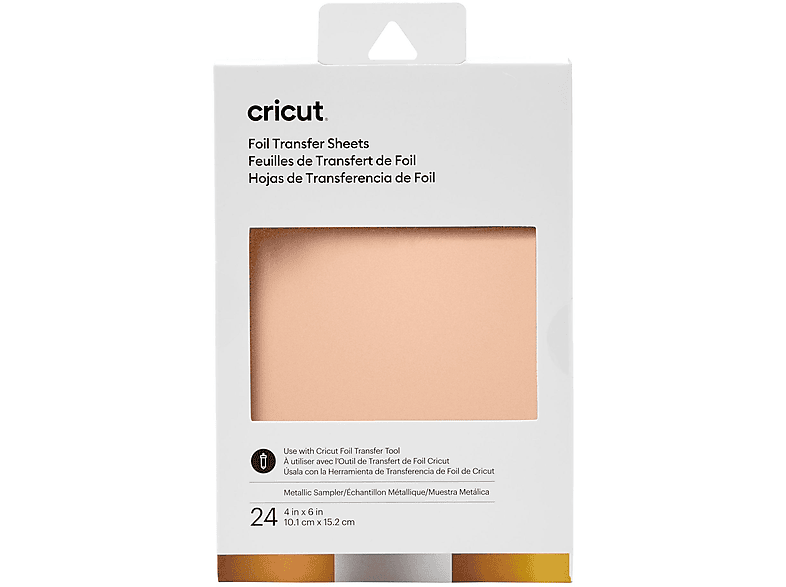 CRICUT 2008716 FOIL SHEETS SAMPLER 10X15 24 SHEETS MET Transferfolie Gold/Silber/Rotgold