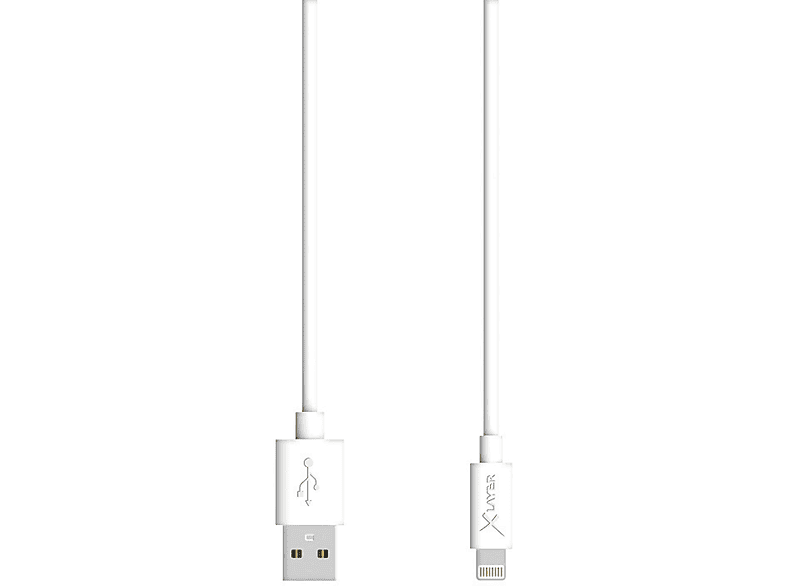 XLAYER 210325 MFI LIGHTNING KABEL Weiß 1.20M, 1,2 m, Apple-Ladekabel, WEISS