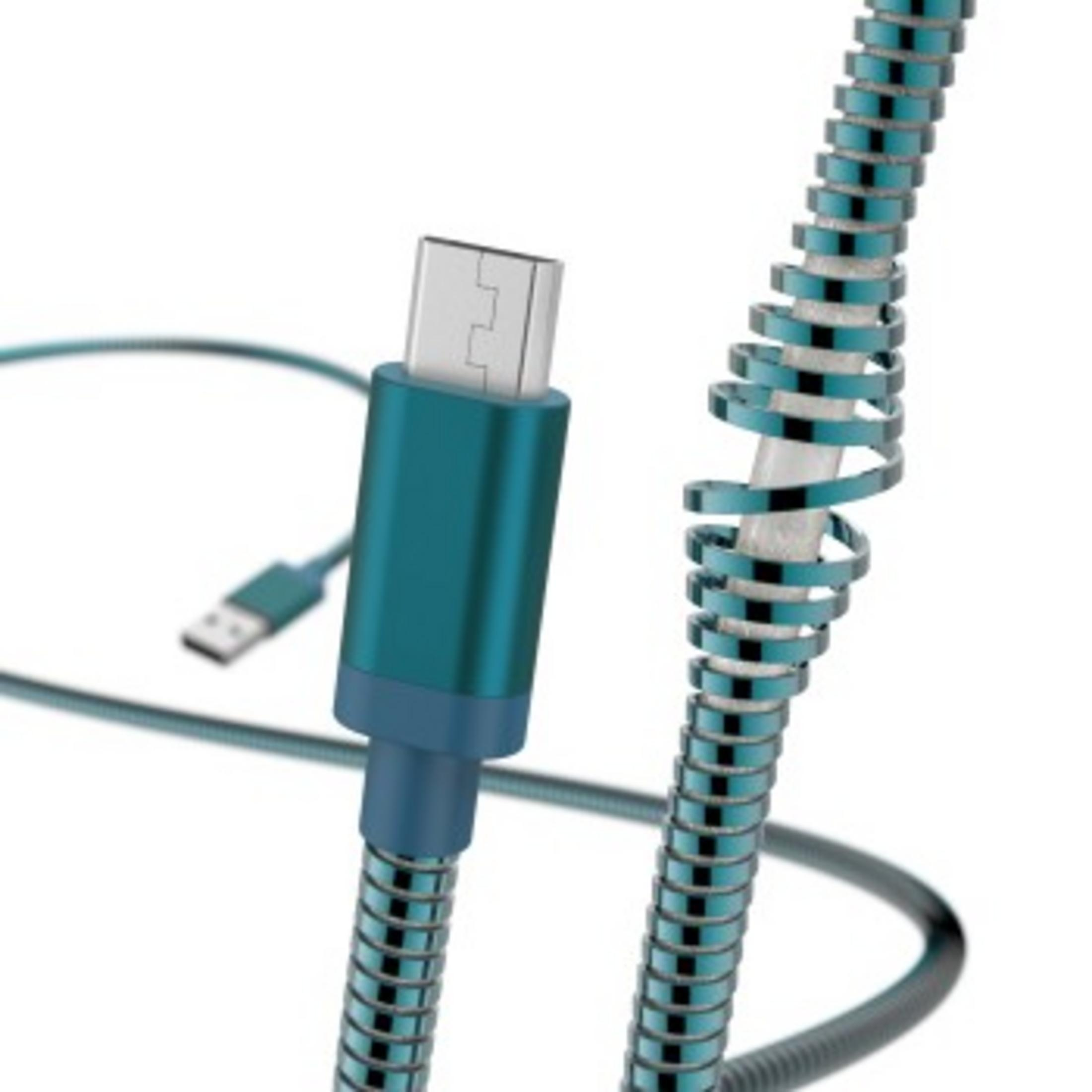 LAD-DAT-KAB.MIC.,1,5M,MET,BL, USB Blau m, 1,5 183336 HAMA Kabel,