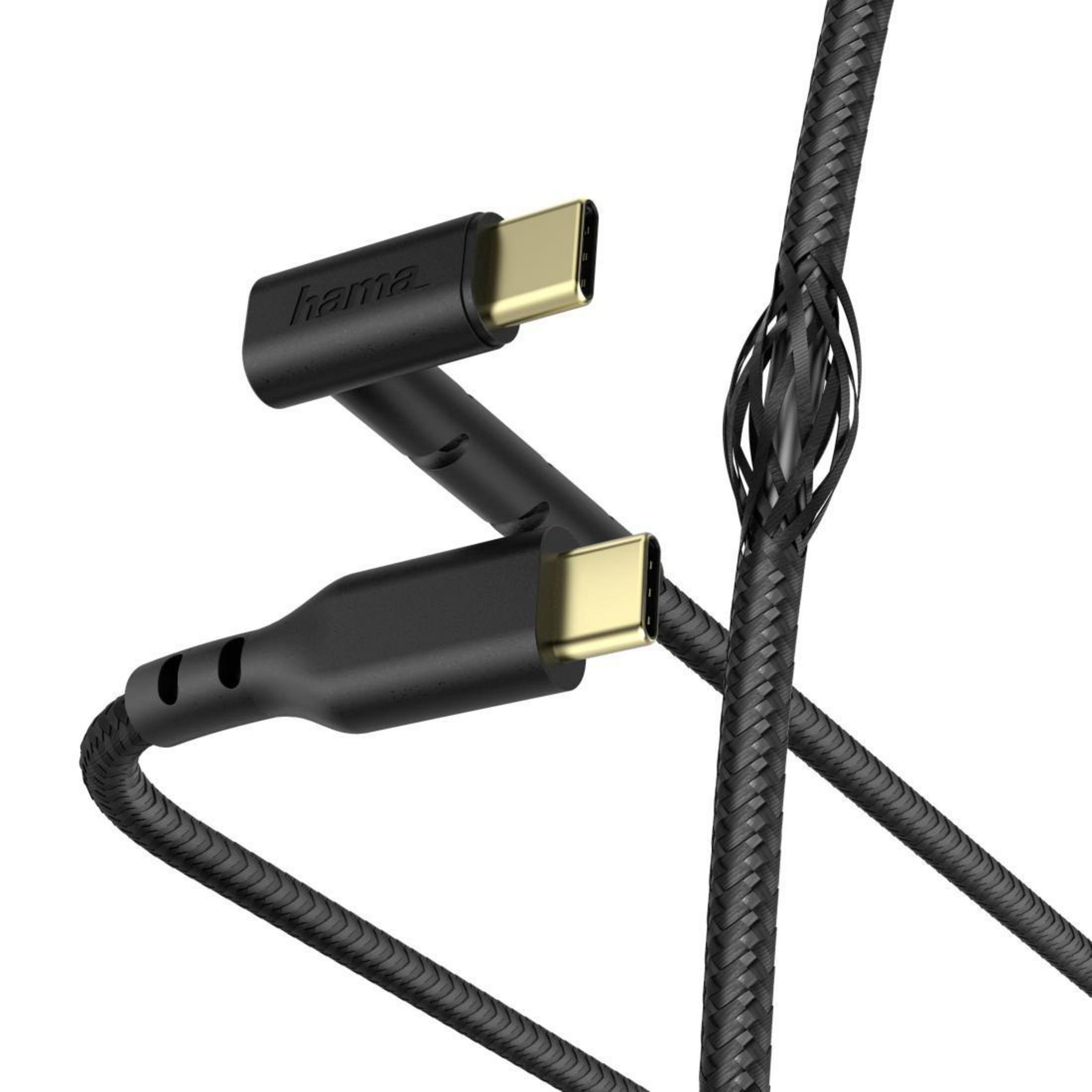 LAD-DAT-KAB,STAND,C-C,1,5M,S, USB Schwarz HAMA Kabel, m, 187214 1,5
