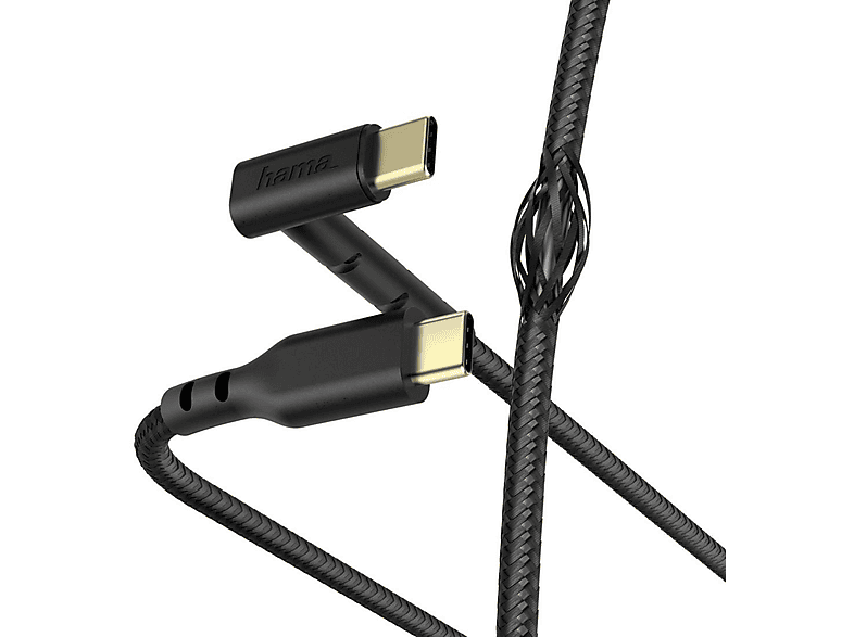 LAD-DAT-KAB,STAND,C-C,1,5M,S, USB Schwarz HAMA Kabel, m, 187214 1,5