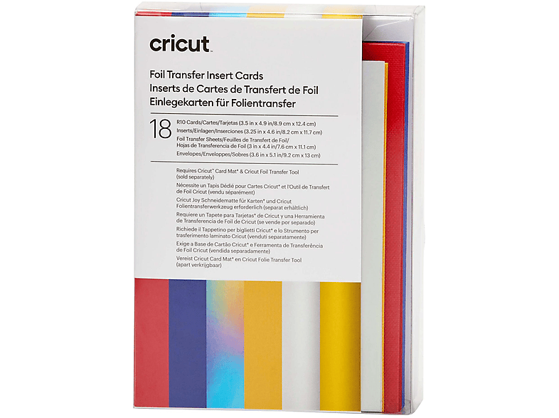 CRICUT 2009476 INSERT CARDS FOIL CELEB. R10 (8,9 X12,4 ) Einlegekarten Mehrfarbig