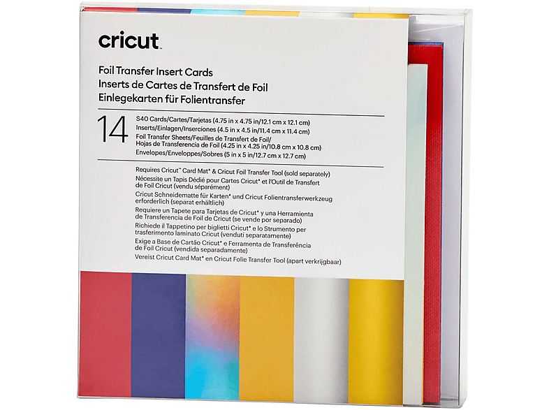 CRICUT 2009478 INSERT CARDS FOIL CELEB. S40 (12,1 X12,1 ) Einlegekarten Mehrfarbig