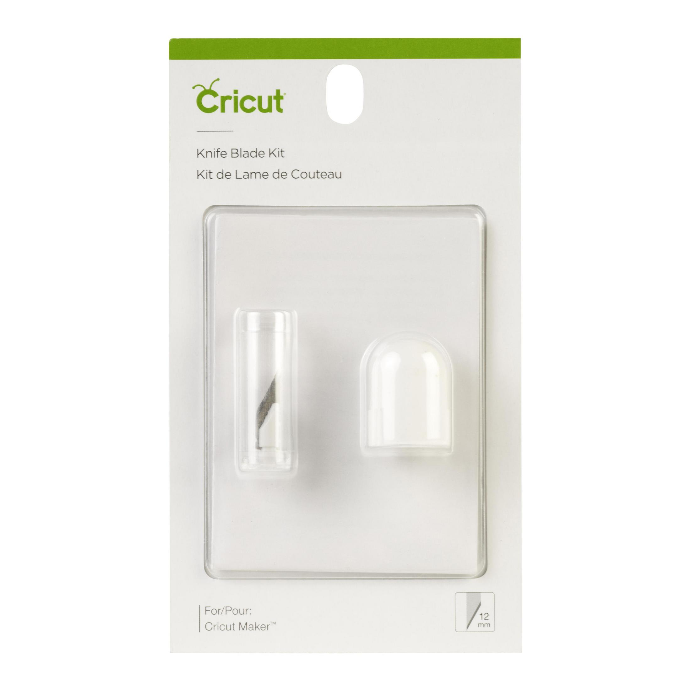 Cricut Messerklingen-Set in einer transparenten Kunststoffverpackung.
