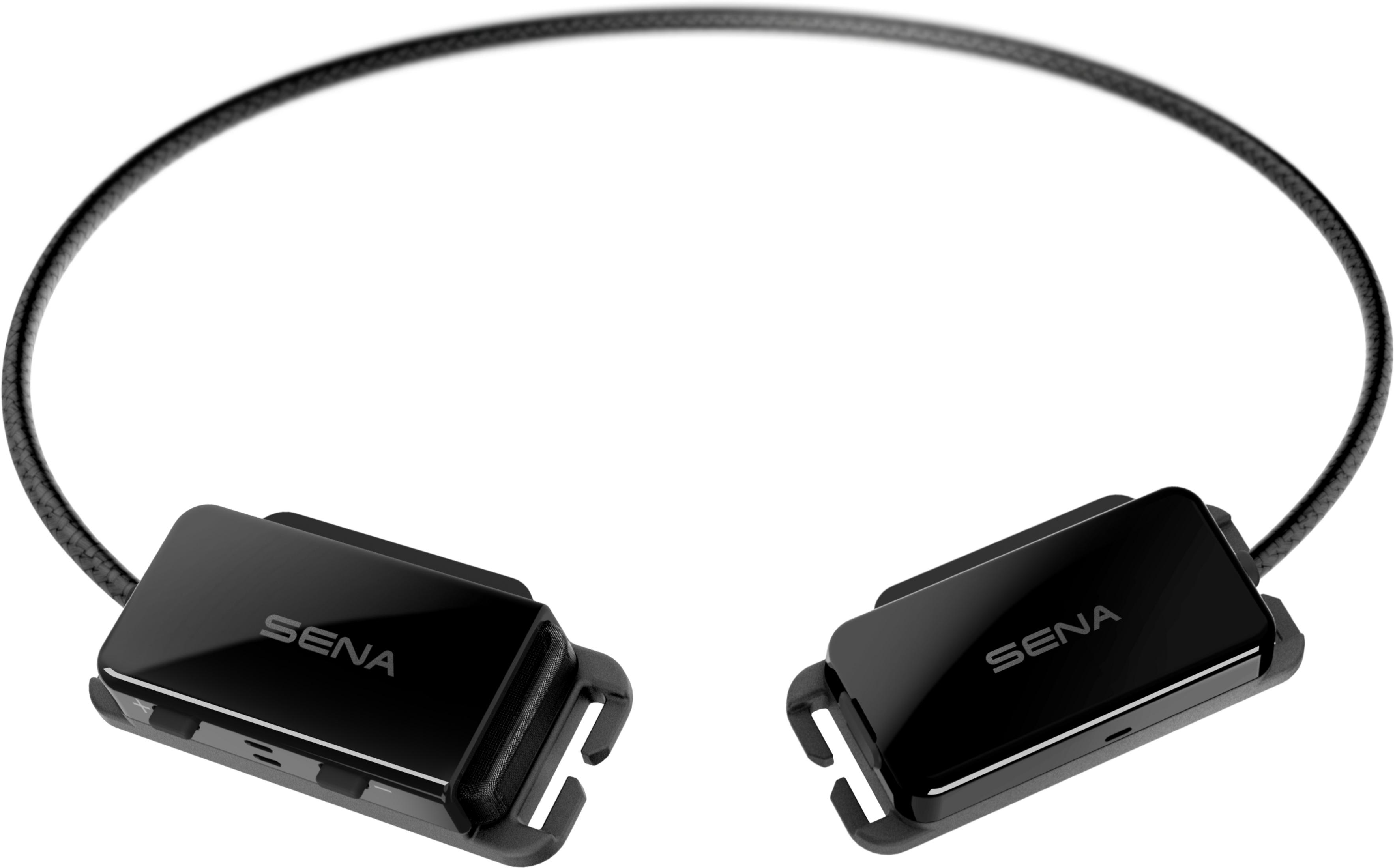 Schwarzes Sena Nackenband-Headset.