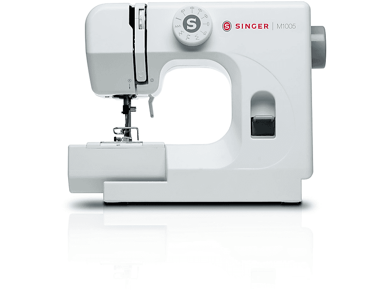 SINGER SINGER M1005 Elektrische reisnaaimachine, 4 basissteken in 11 opties, draagbaar en lichtgewicht Naaimachine Wit