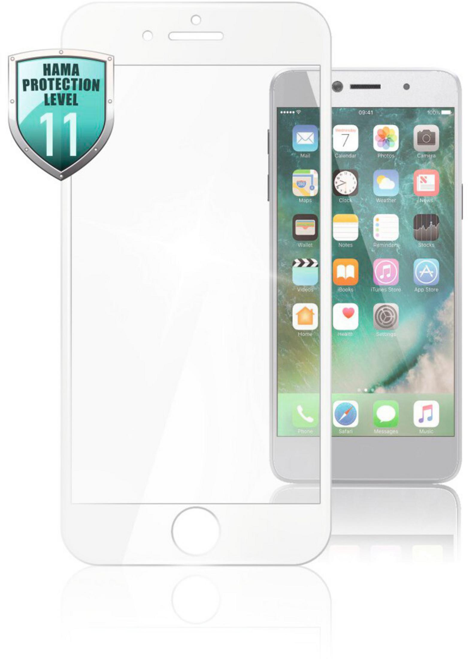 HAMA 183440 3D FU Apple iPhone 6/6S/7/8, IPH SCR. 6, iPhone 7, 6s, WH iPhone iPhone 8) Displayschutz(für