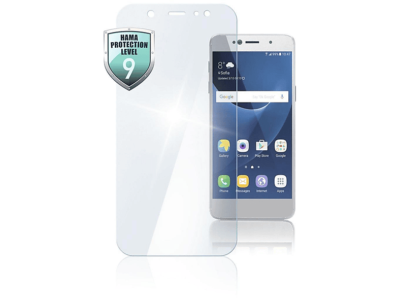 SAM A8 GL. (2018)) Galaxy HAMA Schutzglas(für A8(201 Samsung 178977 PROT. PREMIUM