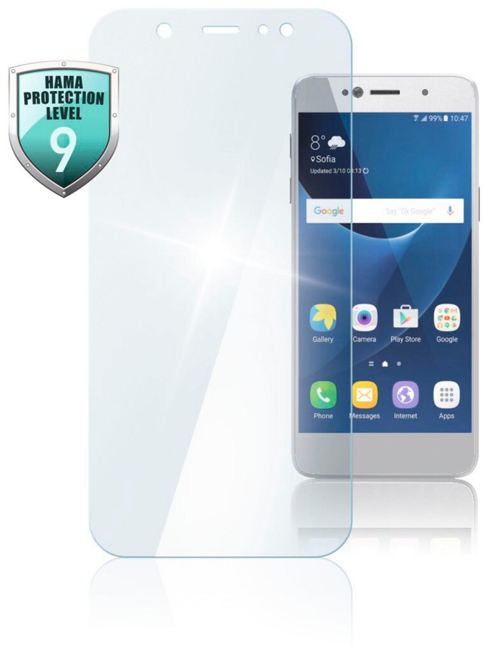 HAMA 186285 GL. PROT. PREMIUM A71) Galaxy Displayschutz(für A7 Samsung SAMSUNG