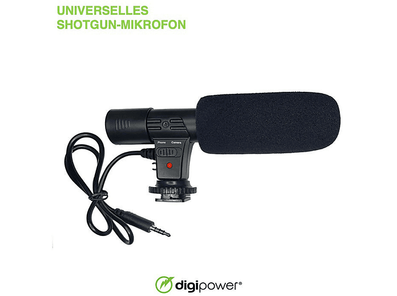 DIGIPOWER DP-M25 SHOTGUN MIKROFON Mikrofon Mehrfarbig