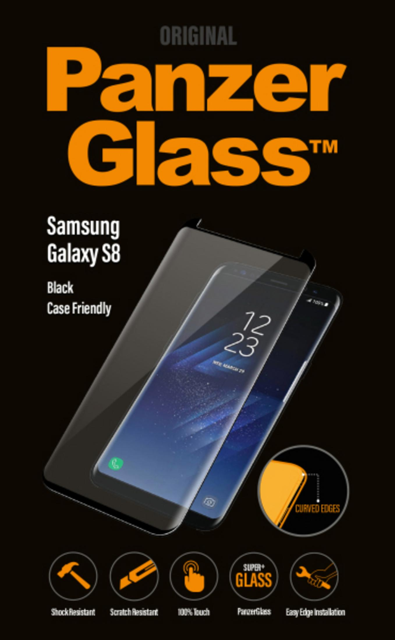 PANZERGLASS 7122 FRIENDLY Samsung Schutzglas(für S8 S8) GALAXY CASE Galaxy