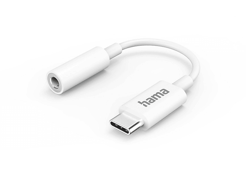 Adapter 201524 HAMA USB-C-ADAPTER-3,5MM-AUDIOBUC Aux Weiß