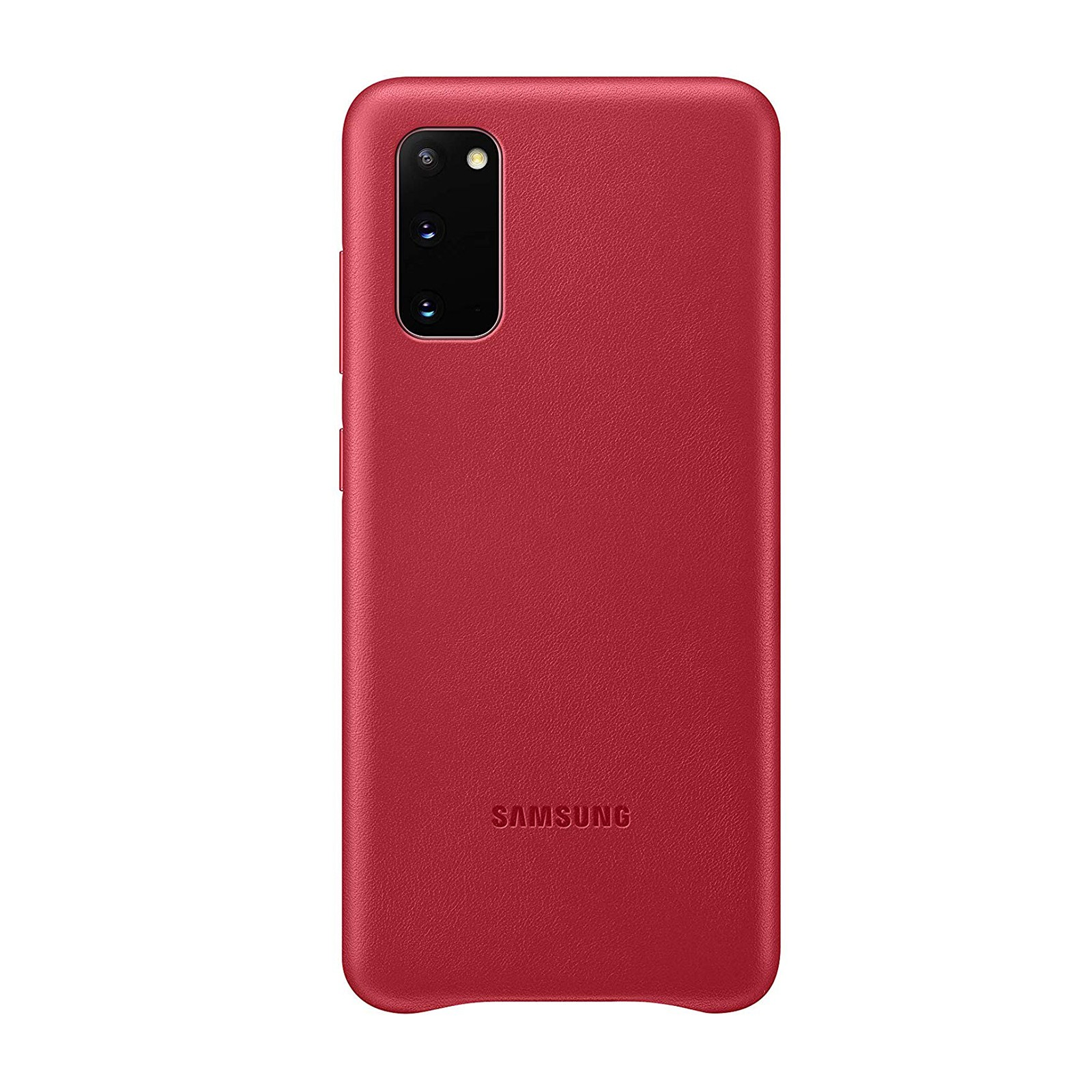 Samsung, S20 Rot RED, COVER EF-VG980 S20, Backcover, GALAXY Galaxy LEATHER SAMSUNG
