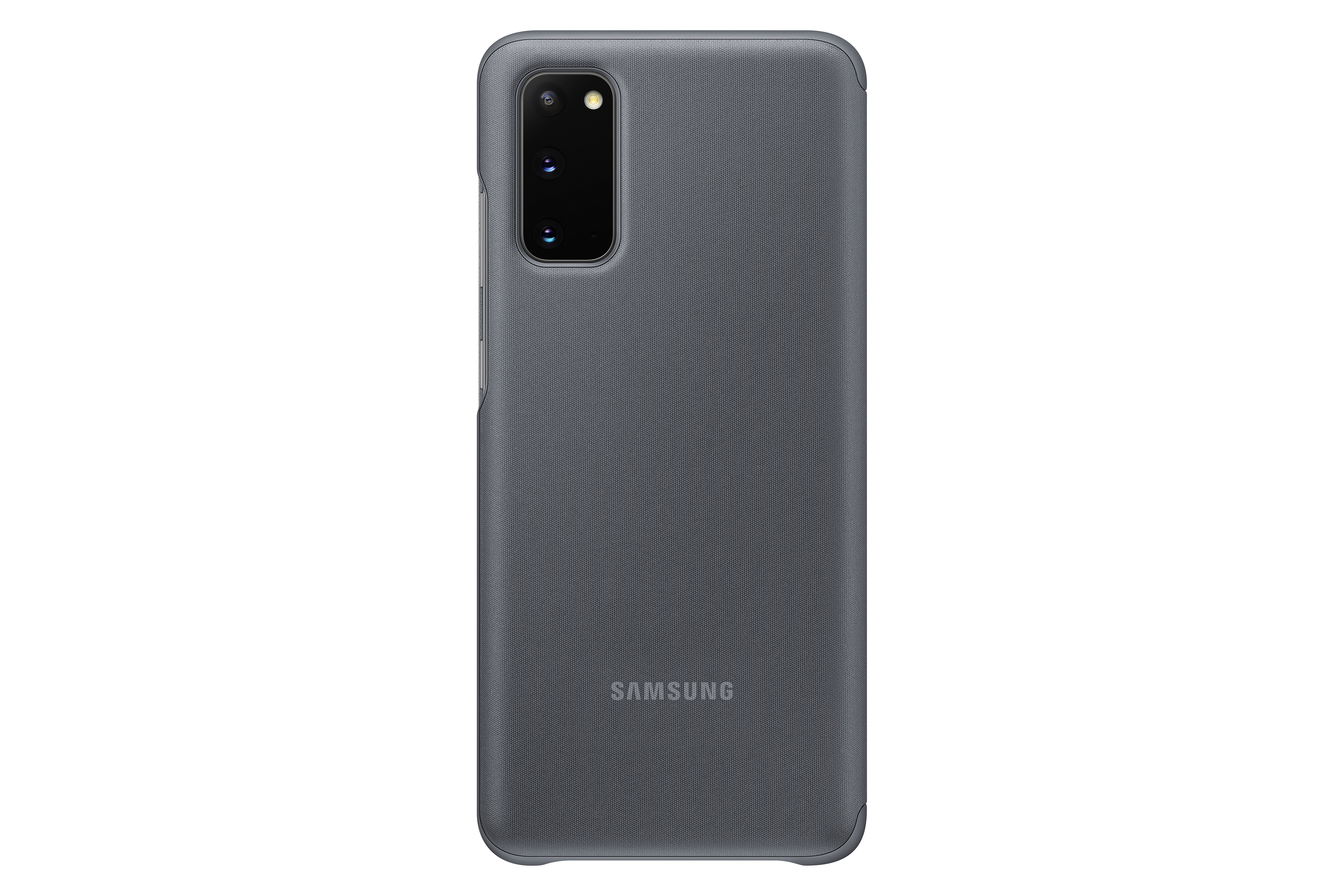 Samsung, GALAXY COVER SAMSUNG CLEAR Cover, S20, Flip Grau GRAY, Galaxy S20 VIEW EF-ZG980