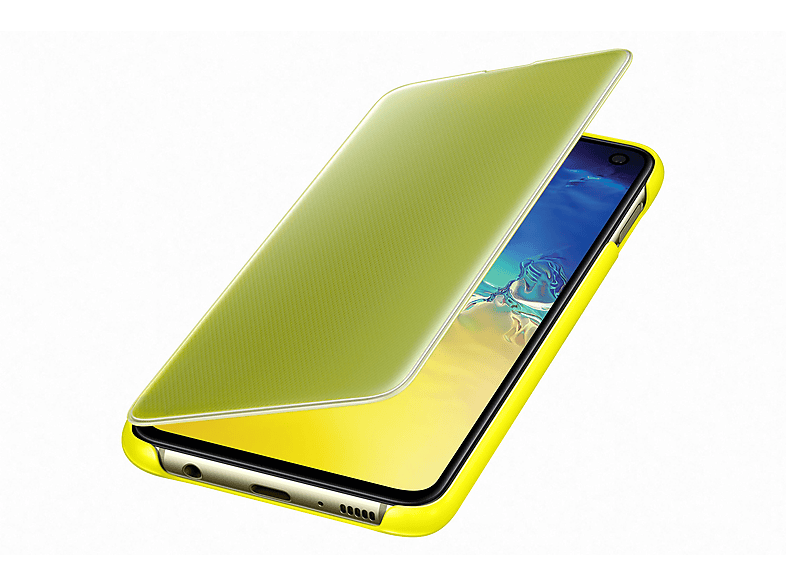 SAMSUNG EF-ZG970CYEGWW Bookcover, Samsung, VIEW Gelb CLEAR YELLOW, S10e, COVER Galaxy S10E