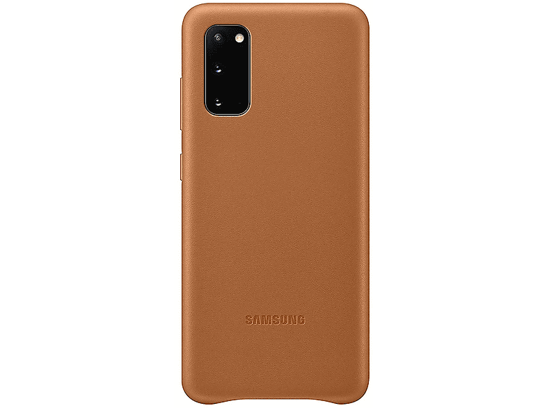 SAMSUNG EF-VG980 Backcover, Samsung, S20, Galaxy LEATHER S20 BROWN, Braun COVER GALAXY