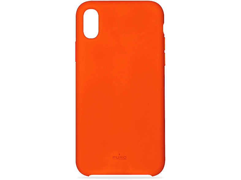 PURO IPCXICONORA X SILICON iPhone ORANGE, Orange COVER IPHONE Apple, 5,8\
