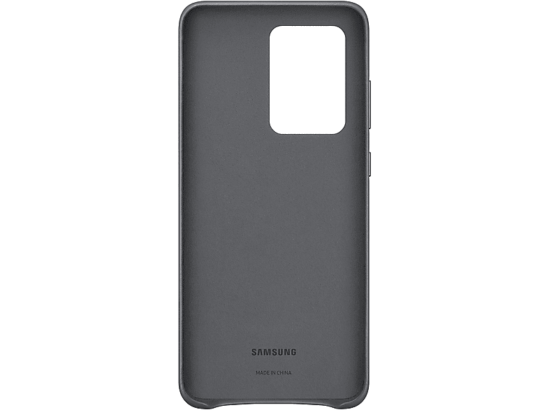 SAMSUNG EF-VG988 LEATHER GALAXY ULTRA S20 COVER GRAY, Galaxy Ultra, Samsung, S20 Backcover, Grau