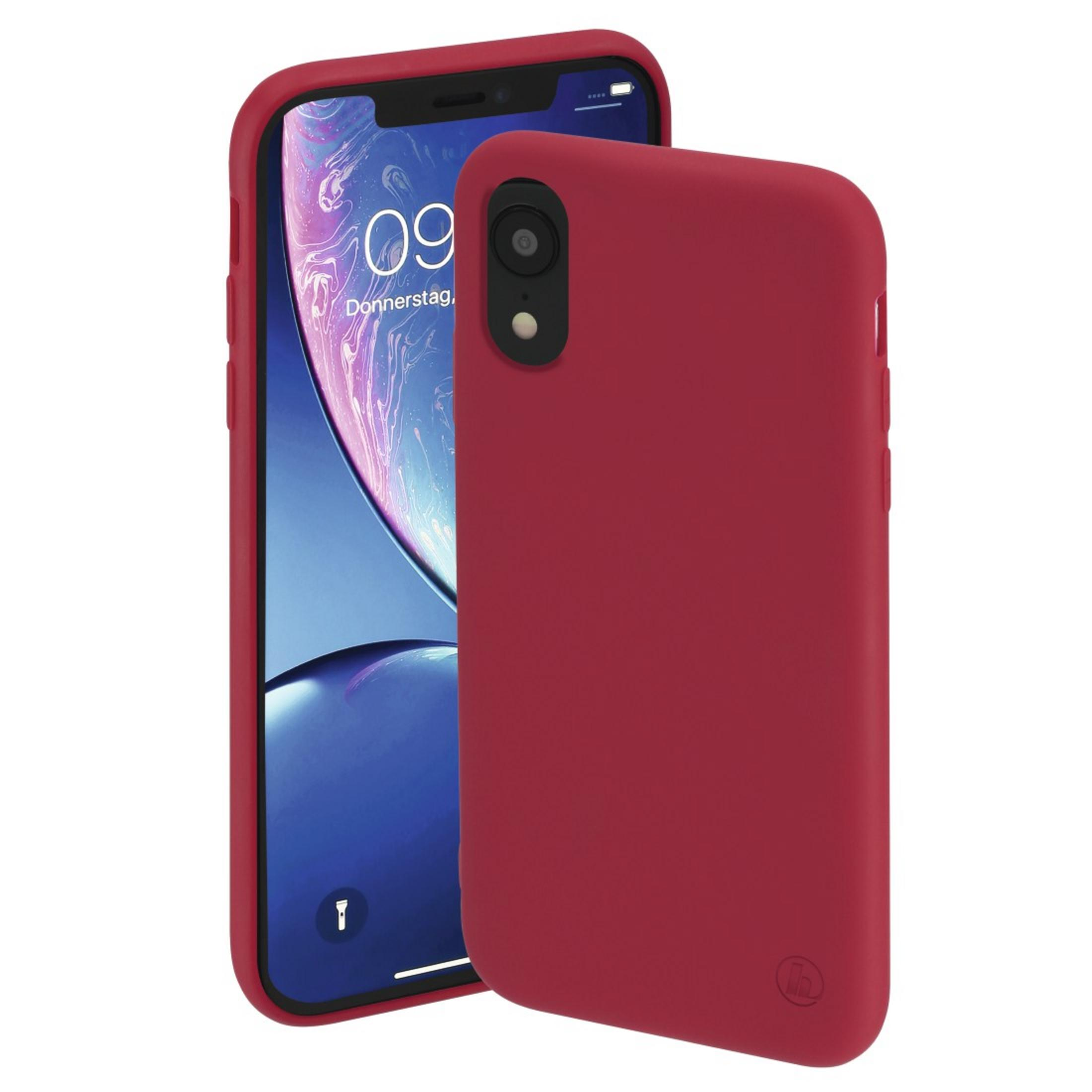 HAMA 00195327 CO FINEST Backcover, XR, FEEL iPhone XR, RT, APPLE Rot IPH Apple