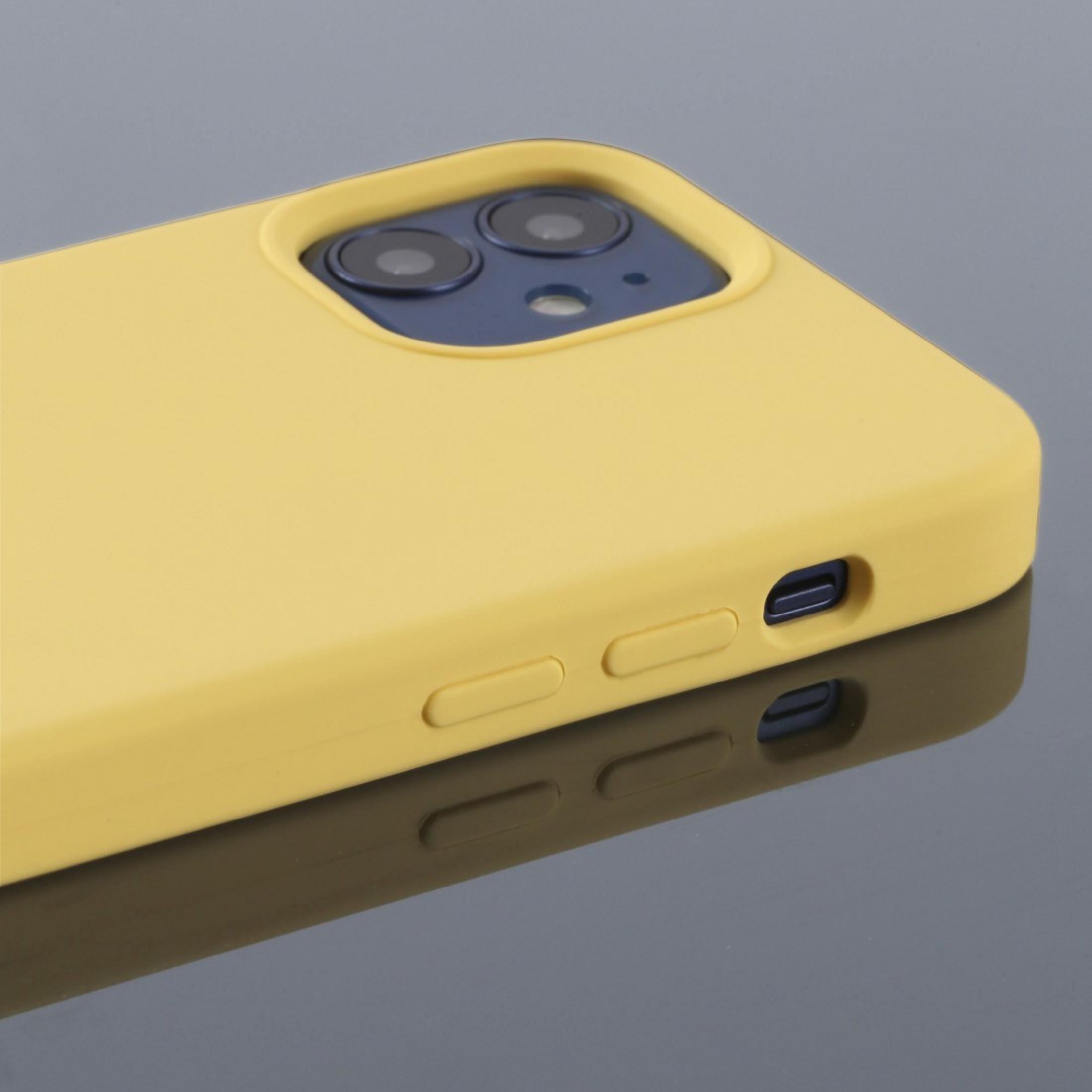 HAMA MagCase Finest Gelb PRO, mini, iPhone 12 Apple, Backcover, Feel