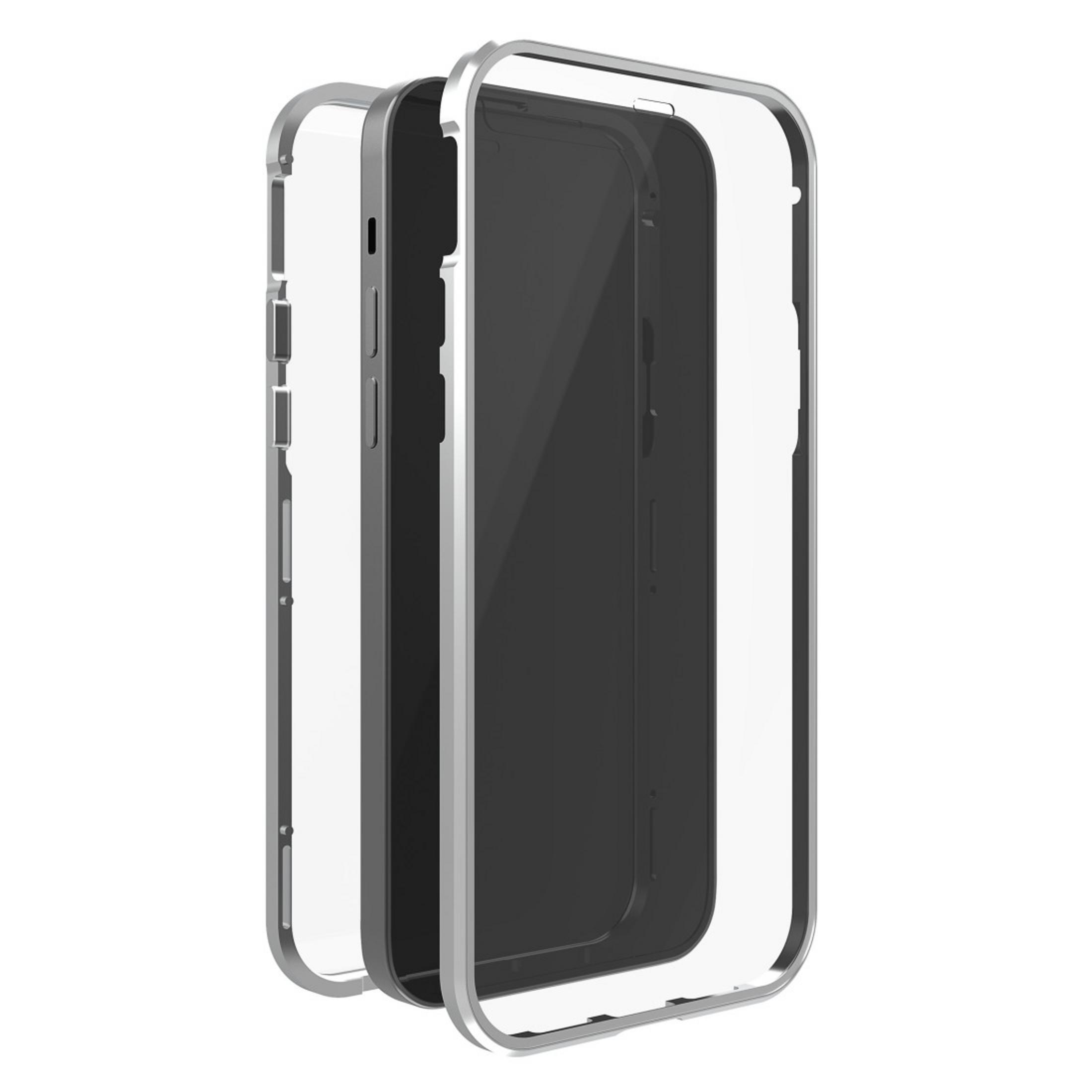 CO 215155 360° GLASS IPH Full BLACK ROCK Cover, 14 iPhone 14, SI, Silber/Transparent Apple,
