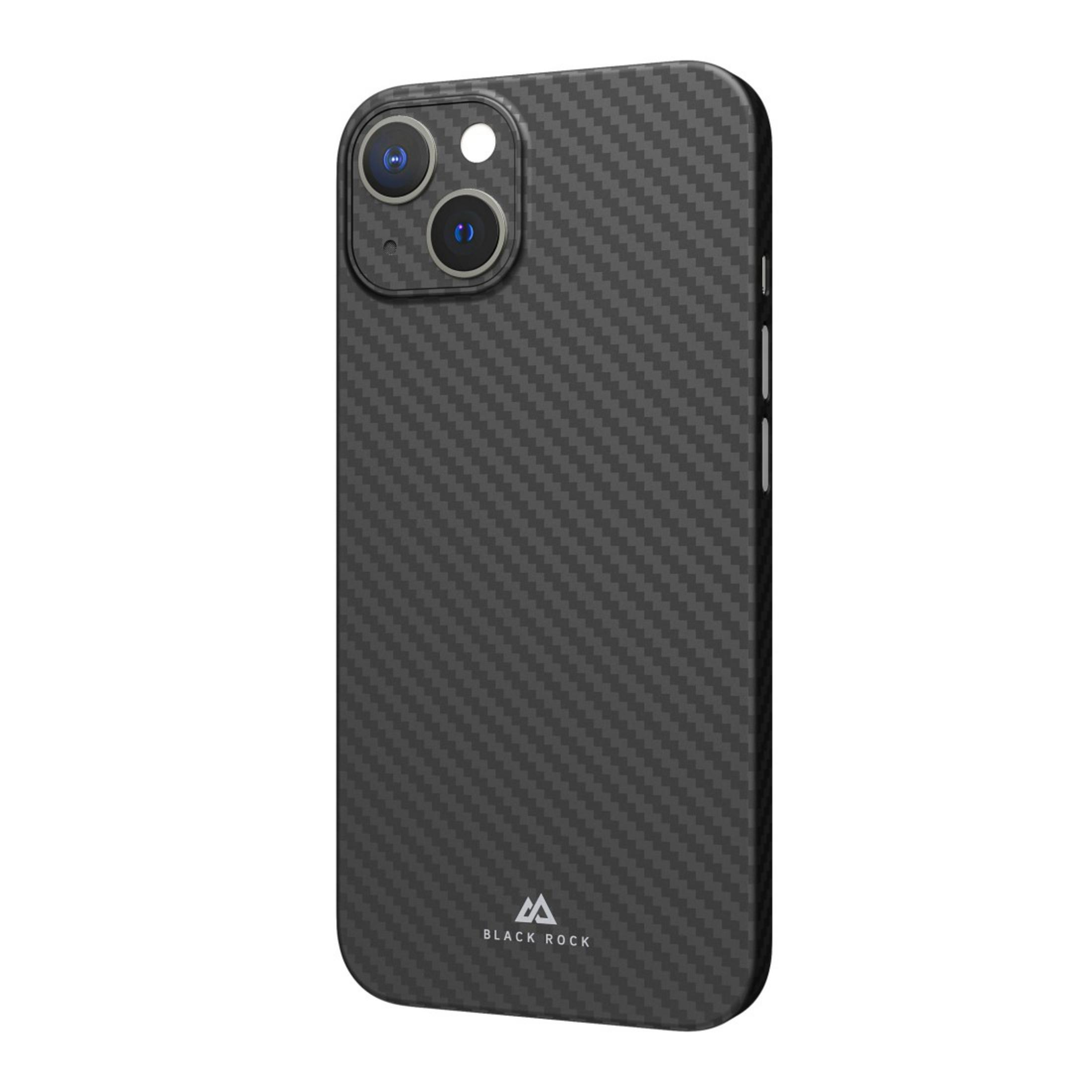 BLACK ROCK 217020 COVER ULTRA Schwarz Apple, ICED Backcover, 13, IPH13 SCHWARZ/CARBON, THIN iPhone